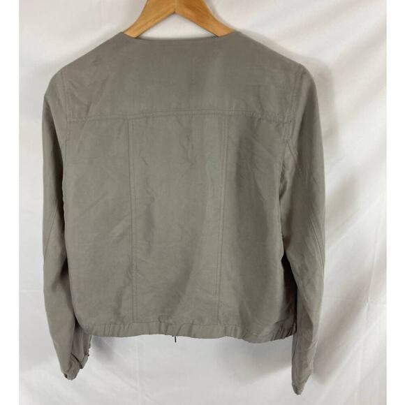 Vigoss Asymmetrical Zip Bomber Jacket Size Medium - Picture 5 of 7